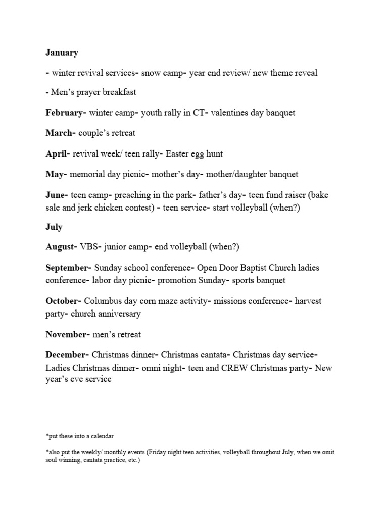 list-of-annual-events-pdf