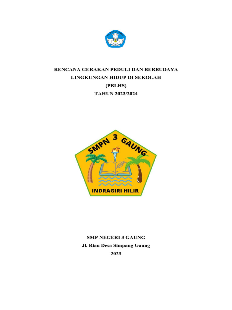 Rencana PBLHS SMP Negeri 3 Gaung 2023 | PDF