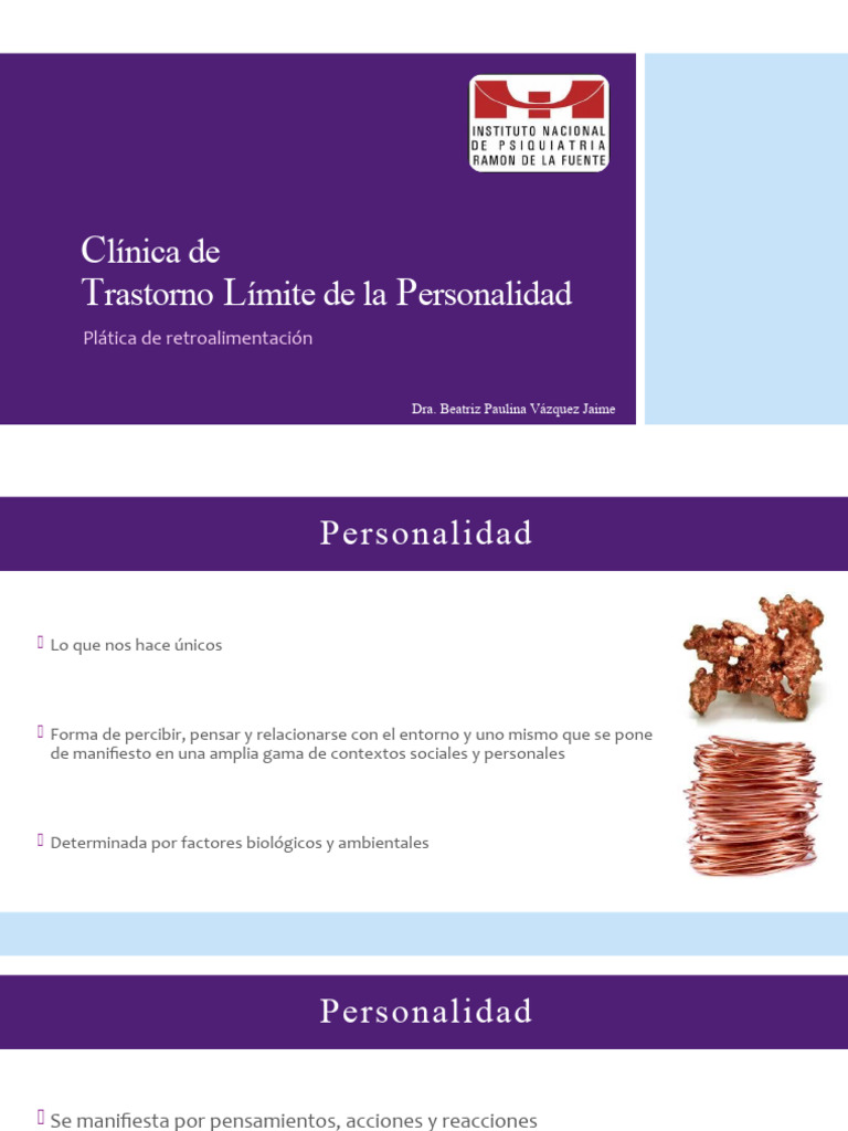 Platica Retroalimentacion TLP | PDF | Relaciones personales, crianza y ...