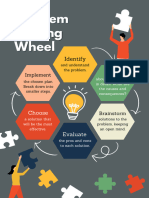 Grey Colourful Problem Solving Wheel Poster