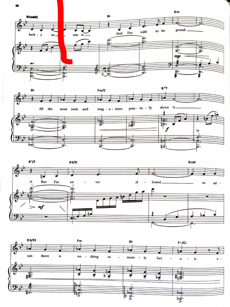 Who I Was Bandstand Sheet Music Pdf