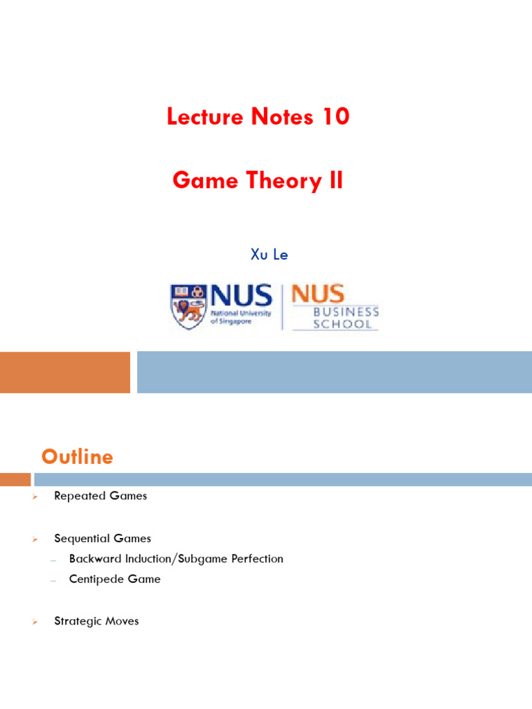 Lecture+11+Game+Theory+II | PDF