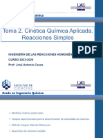 Tema 2.1 Reaciones Simples