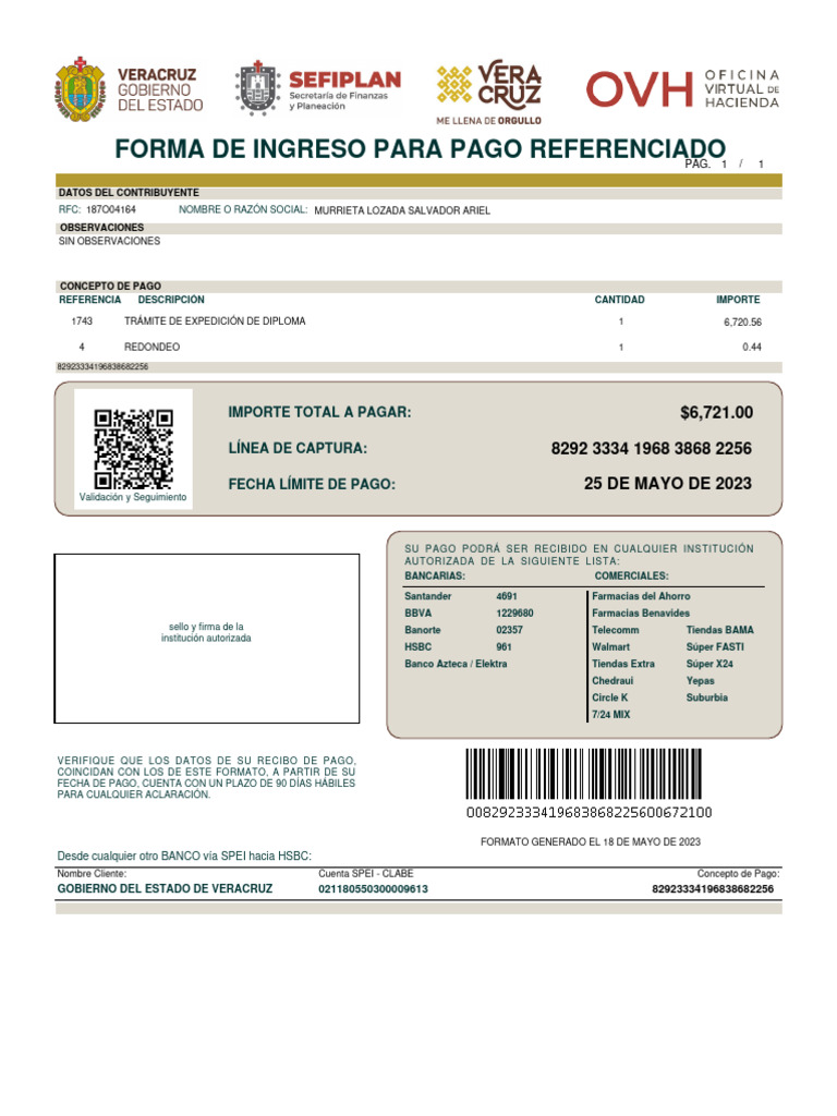 Instrucciones para Pago Referenciado | PDF | Empresas de servicios ...