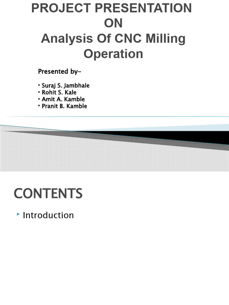 CNC Milling Operation Analysis Report | PDF | Numerical Control | Machining