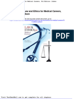 Test Bank For Law and Ethics For Medical Careers 5th Edition Judson