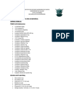 Materiais e Equipamentos Existentes Na Área de Emergência