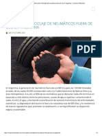 Normativa - Reciclaje de Neumáticos Fuera de Uso en Argentina
