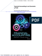Test Bank For Financial Accounting in An Economic Context 10th by Pratt