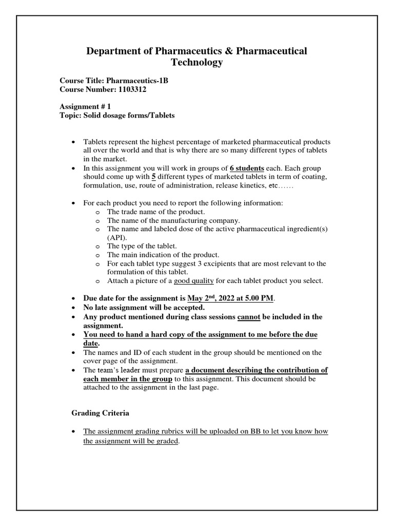 Assignment 1 Tablets 2 | PDF | Career & Growth