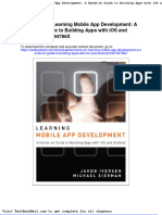 Test Bank For Learning Mobile App Development A Hands On Guide To Building Apps With Ios and Android 032194786x