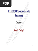 Dokumen - Tips Elec9344speech Audio Processing 4pdfspeech Signal For Digital Storage or Transmission