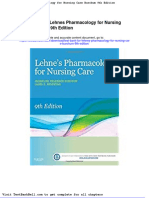 Test Bank For Lehnes Pharmacology For Nursing Care Burchum 9th Edition