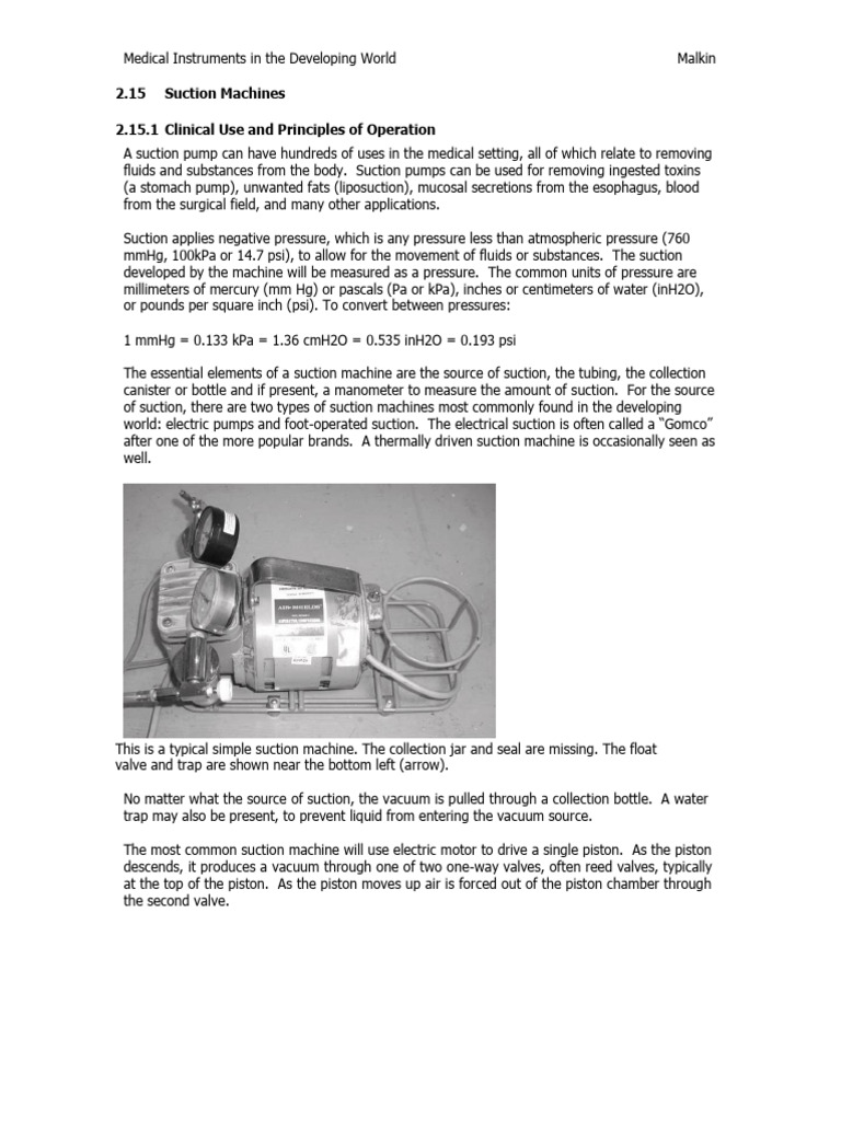 Suction Machines | PDF