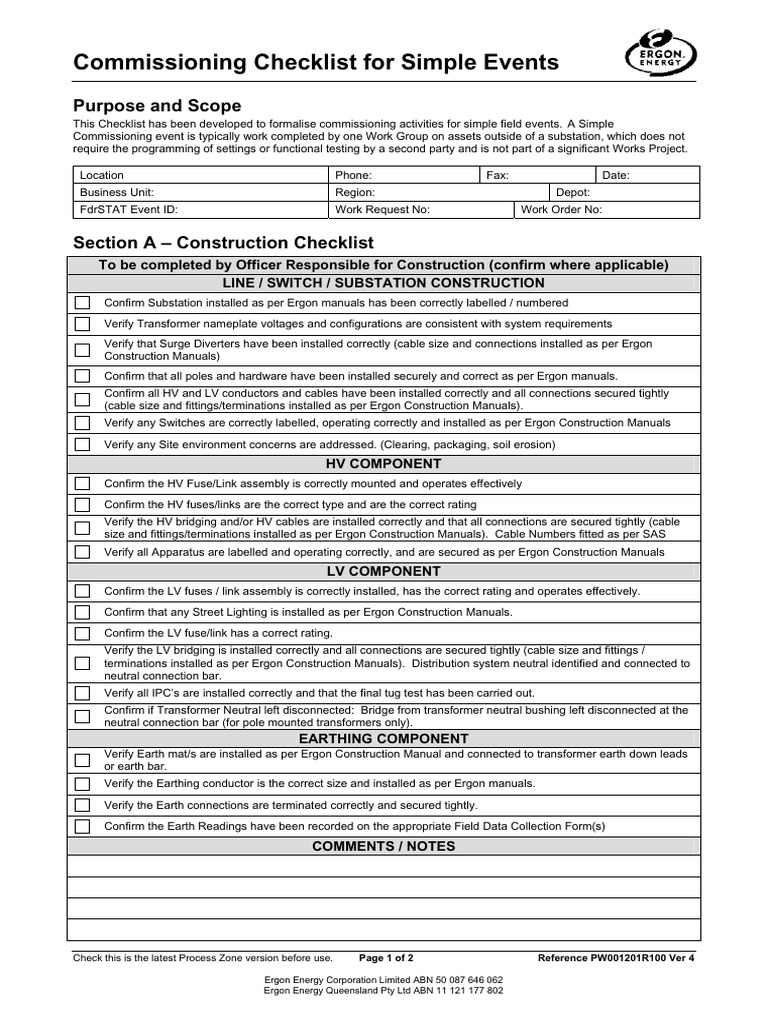 Simple Event Commissioning Guide | PDF