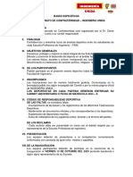 Bases Específicas - Minicampeonato de Confraternidad, Ingeniería Unida