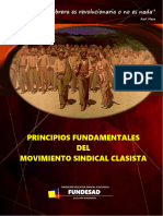 ### Principios Fundamentales Del Movimiento Sindical Clasista # Tamaño Carta
