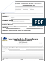 Handelspatent Des Unternehmens