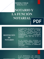Primera Unidad Tema 4 y 5 El Notario y La Funcion Notarial