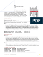 IT Project Manager Crossword Template Example