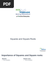 FALL WIN SEM (2023-24) STS1004 TH AP2023243000841 Reference Material II 07-Oct-2023 L12-Six Phrase-Squares and Square Roots