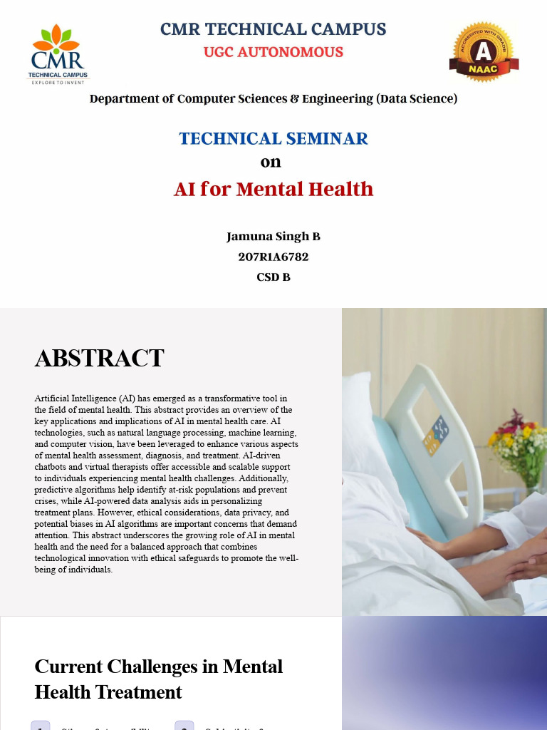 AI Innovations in Mental Health Care | PDF | Artificial Intelligence ...