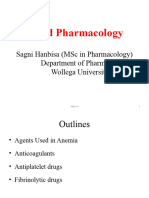 Hematology Pharmacology