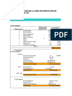 Costo de Producción de Botellas