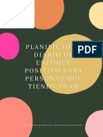 Planificador Diario de Enfoque Positivo para Personas Que Tienen TDAH