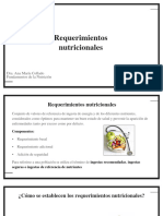 Clase 5 - Requerimientos Nutricionales I