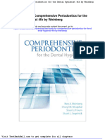 Test Bank For Comprehensive Periodontics For The Dental Hygienist 4th by Weinberg