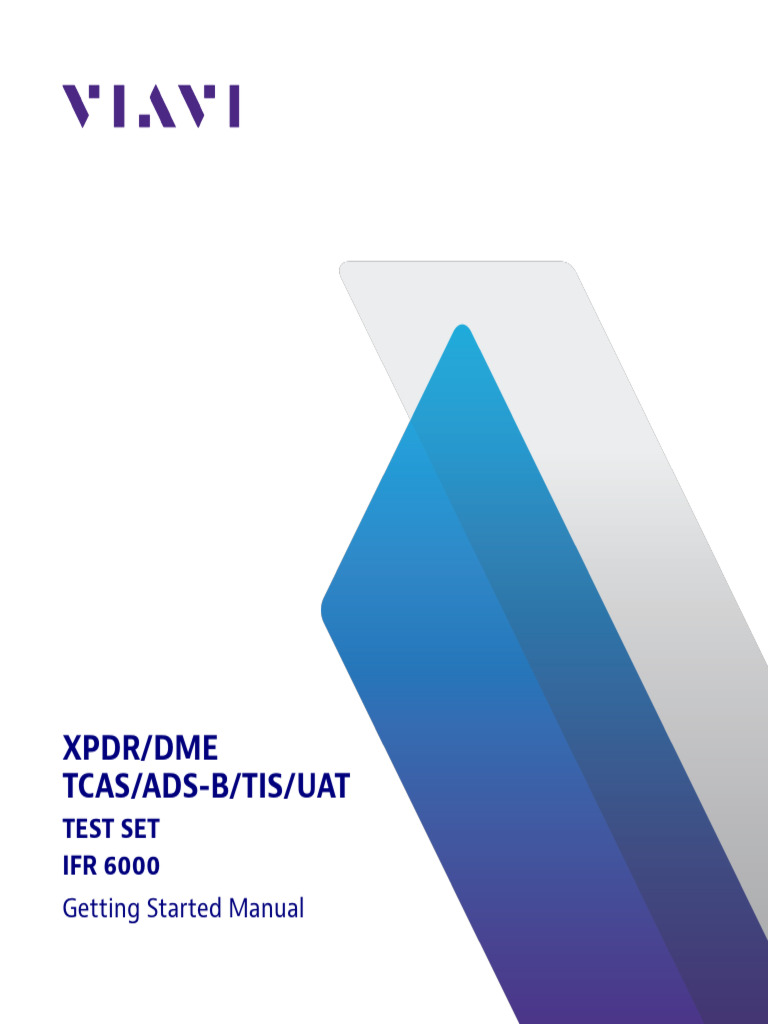 Ifr6000 Getting Started Manual Manuals User Guides en | PDF