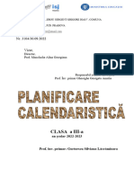 Planificare Calendatistica 2022-2023