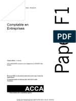 ACCA F1 Comptable en Entreprise Résolu Past Papers 0207 PDF