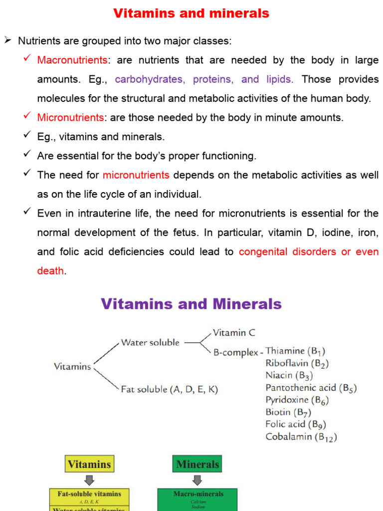 Vitamin intelligence overview