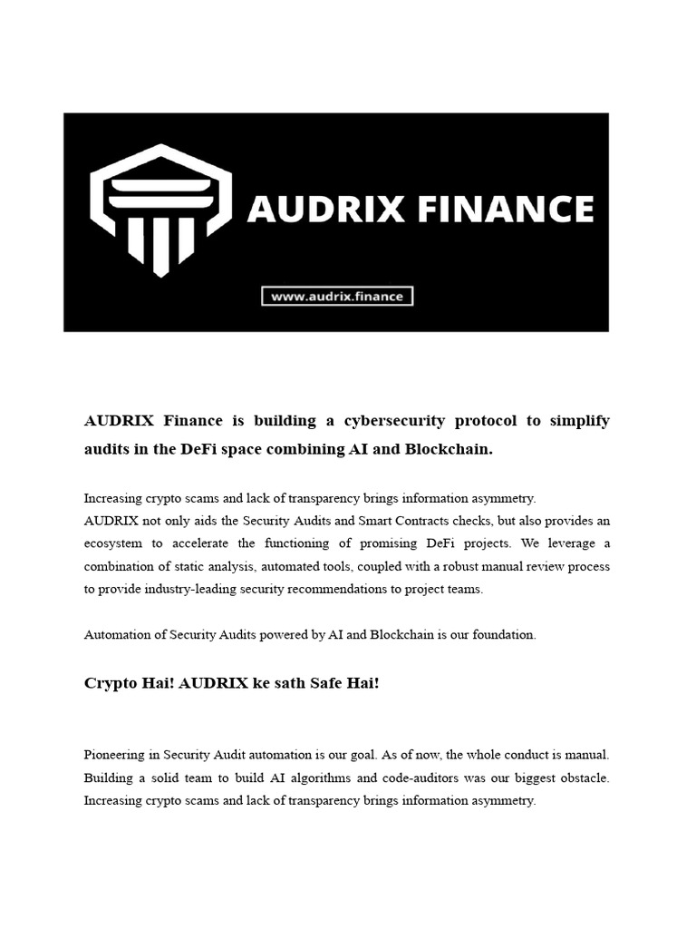 AI-Powered DeFi Security Audits | PDF