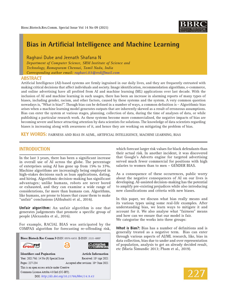 Survivorship Bias in AI Decision-Making | PDF | Machine Learning ...