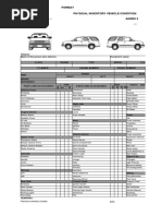 Physical Inventory Format Vehicles