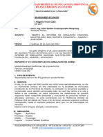 INFORME TECNICO #028-PDC - SIMULACRO SISMO 1ro INFORME