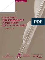 AEC Handbook - Zulassung Und Assessment in Der Musikhochschulbildung - de