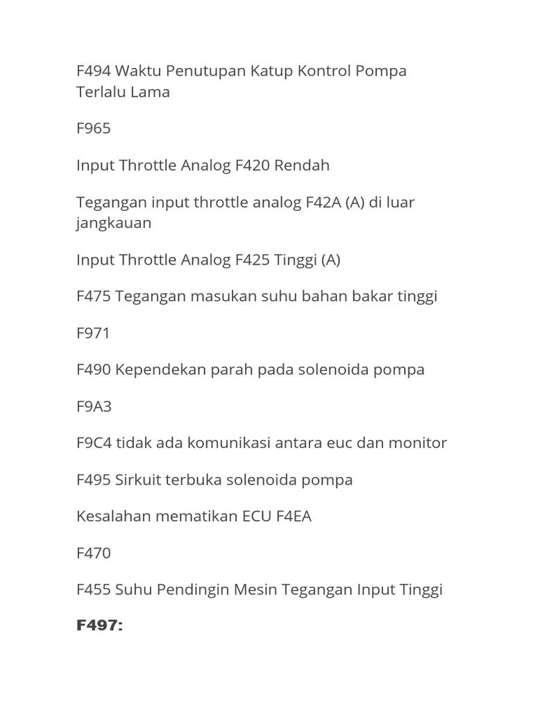 Kesalahan Umum pada Sistem Pompa Injeksi | PDF