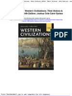 Test Bank For Western Civilizations Their History Their Culture 18th Edition Joshua Cole Carol Symes