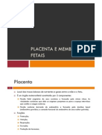 PLACENTA E MEMBRANAS FETAIS