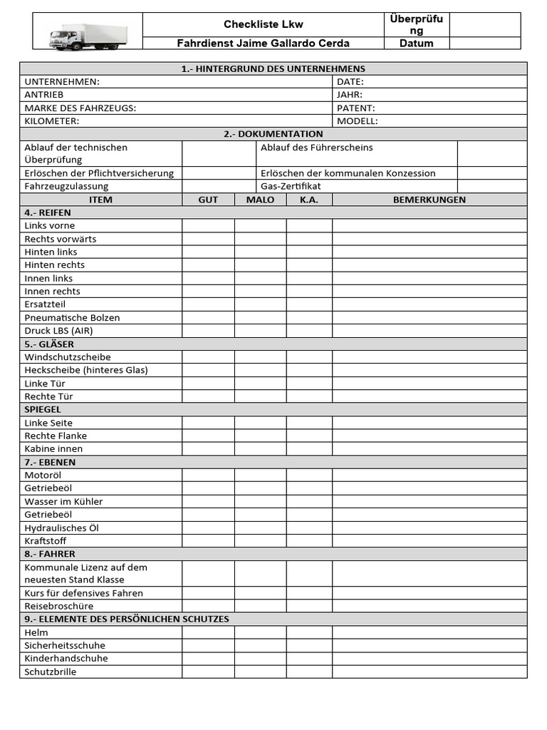 Checkliste Fahrzeugbergabe Pdfnull
