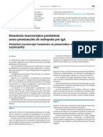 Hematuria Macroscópica Persistente Como Presentación de Nefropatía Por Iga