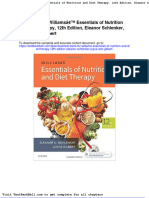 Test Bank For Williams Essentials of Nutrition and Diet Therapy 12th Edition Eleanor Schlenker Joyce Ann Gilbert