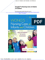 Test Bank For Wongs Nursing Care of Infants and Children 11th Edition