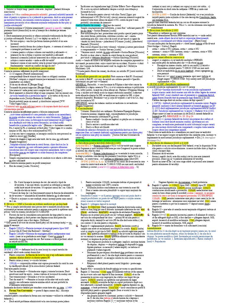 Cheat Sheet de Procedură Civilă | PDF