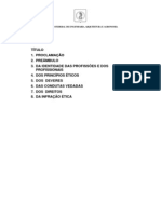 cÓdigo de Ética Profissional Da Engenharia Da Arquitetura