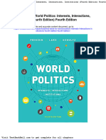 Test Bank For World Politics Interests Interactions Institutions Fourth Edition Fourth Edition